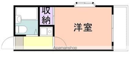 サンハイム宮前[1K/16m2]の間取図