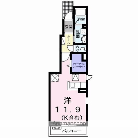 ミルト住吉Ⅰ 101 ｜ 徳島県阿南市住吉町宮ノ北388-1（賃貸アパート1R・1階・32.94㎡） その2