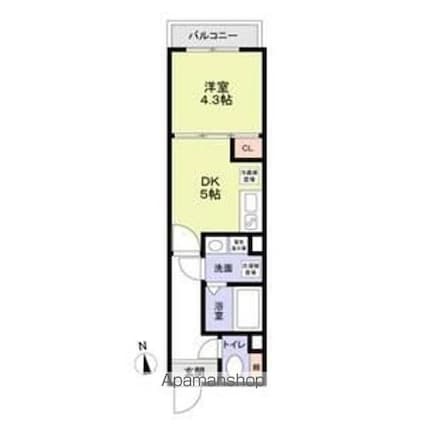 （仮称）Ｊブラン関町[1DK/27.62m2]の間取図