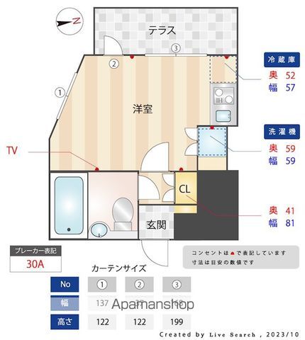 テラスハウス山王の間取り写真