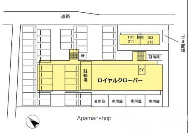 エンゼルクローバー 101 ｜ 福岡県大野城市瓦田１丁目12-10（賃貸アパート2LDK・1階・44.33㎡） その17