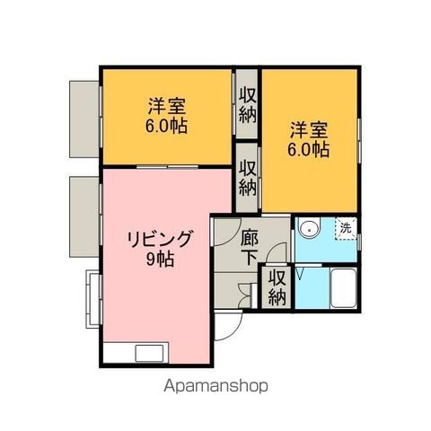 ウエスト長坂 Aの間取り写真