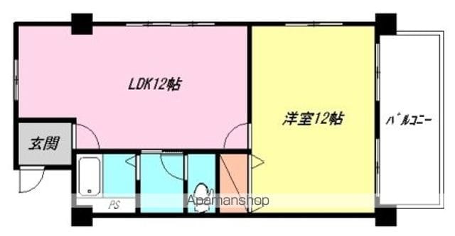 共和ハイツ滝道1階の間取り写真