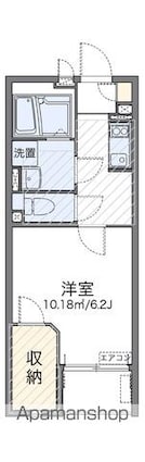 レオネクスト呉松Ⅱ[1K/24.69m2]の間取図