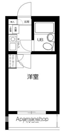 プライムガーデン桜上水[1K/15.06m2]の間取図