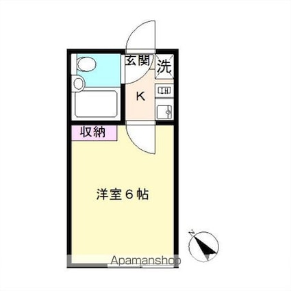 パークサイド[1K/15.03m2]の間取図