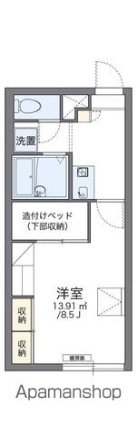 レオパレスあつべつの間取り写真