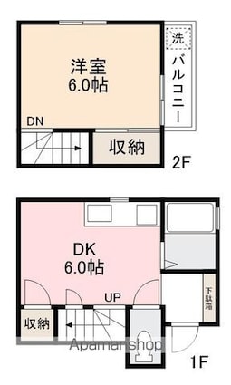 メゾン平山[1DK/31.16m2]の間取図