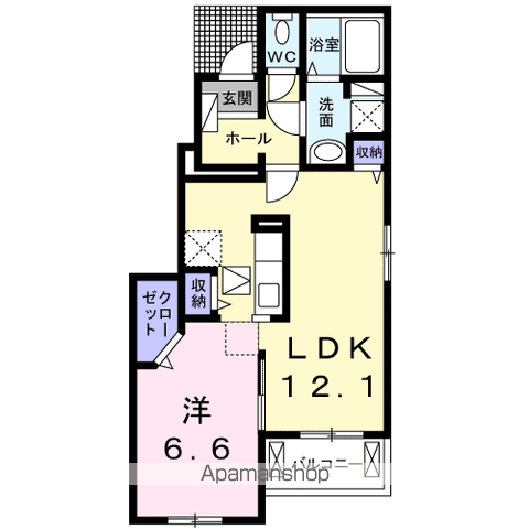 インペリアル　リバー　Ⅰ 101 ｜ 宮崎県日南市大字平野2785-1（賃貸アパート1LDK・1階・45.84㎡） その2