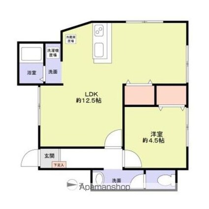 ベル杉並[1LDK/45.27m2]の間取図
