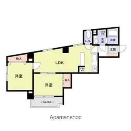 ミラベル関谷[2LDK/56.37m2]の間取図