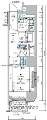 メインステージ信濃町の間取り写真
