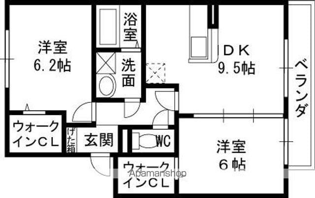 アムールの間取り写真