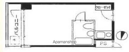 アネックス茗荷谷[1R/16.5m2]の間取図