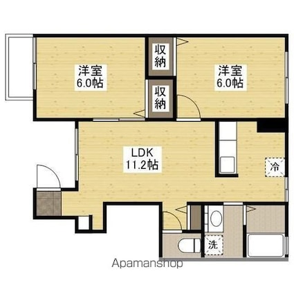 パステルＫ[2LDK/50.51m2]の間取図