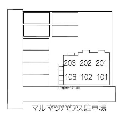マルマツハウス[2K/41.31m2]の配置図