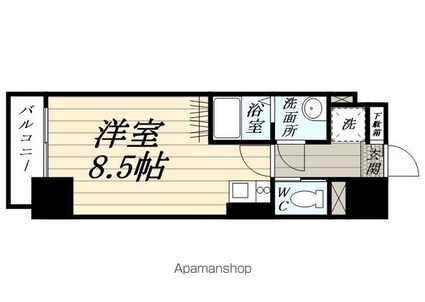 アルク北四番丁[1R/24.84m2]の間取図