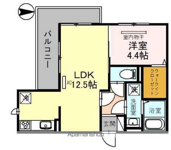 【和歌山市宇須のアパートの間取り】