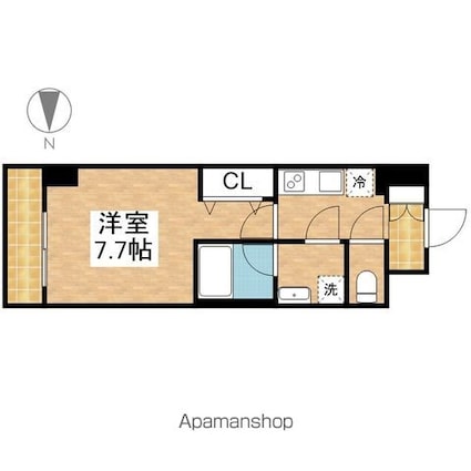 Ｅ－ｃｉｔｙ大須[1K/28.9m2]の間取図