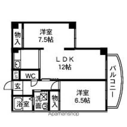 マンショングレース[2LDK/58m2]の間取図