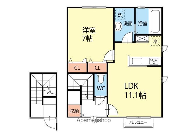アヴニールの間取り写真