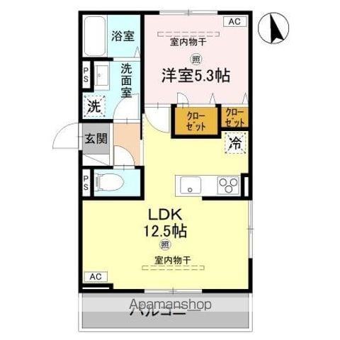 DーROOM 手平の間取り写真