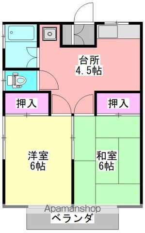 木南荘の間取り写真