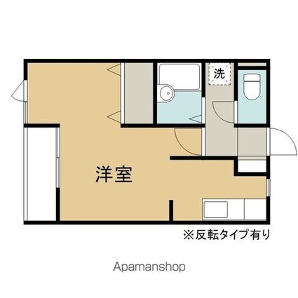 グレースヴィラ３号館[1R/28.57m2]の間取図