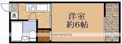 シティハイムエマーシュ[1K/17.41m2]の間取図