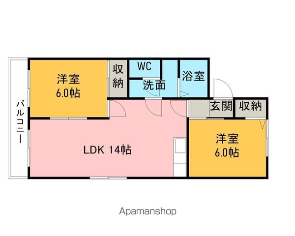 ニューセジュール東栄IIの間取り写真