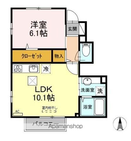 【世田谷区太子堂のアパートの間取り】