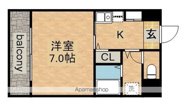 グランデ瓦町の間取り写真