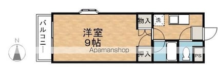 ＭＡＩＳＯＮ　ＤＥ　ＰＡＲＶＥＮＩＲ[1K/25.89m2]の間取図