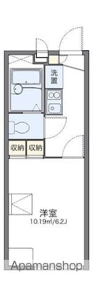 レオパレスサンライズ[1K/19.87m2]の間取図