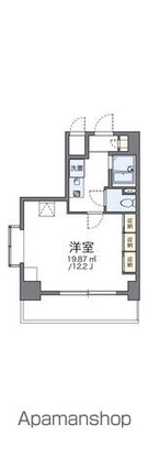 レオパレス伸夫[1K/29.79m2]の間取図
