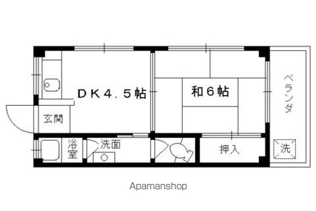 日向マンションの間取り写真