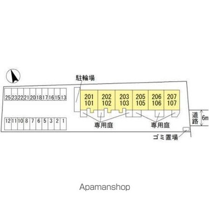 Ｄーｒｏｏｍ楠見中[2LDK/53.65m2]の配置図