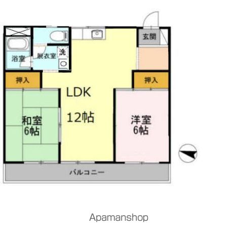 【長瀬第三マンションの間取り】