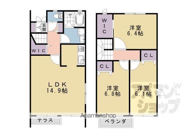 THE BRIGHT GARDEN 嵐山の間取り写真