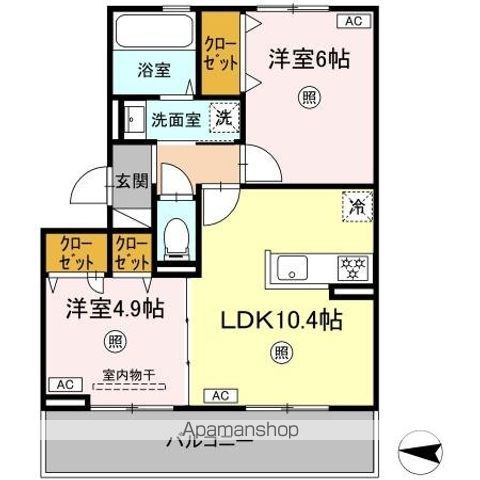 DーROOM八王寺町の間取り写真