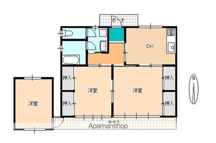 セントラルハイツまちだ[2SDK/56.49m2]の間取図