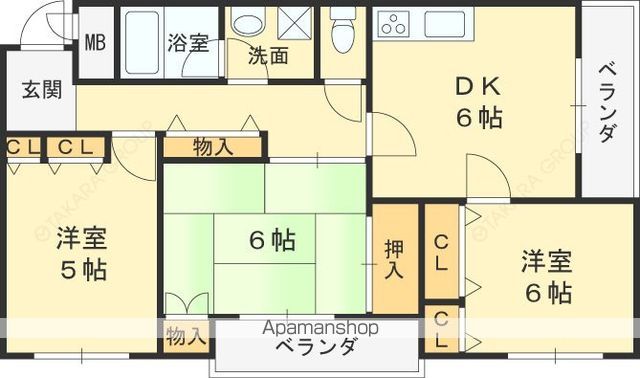 グランドールYIIの間取り写真