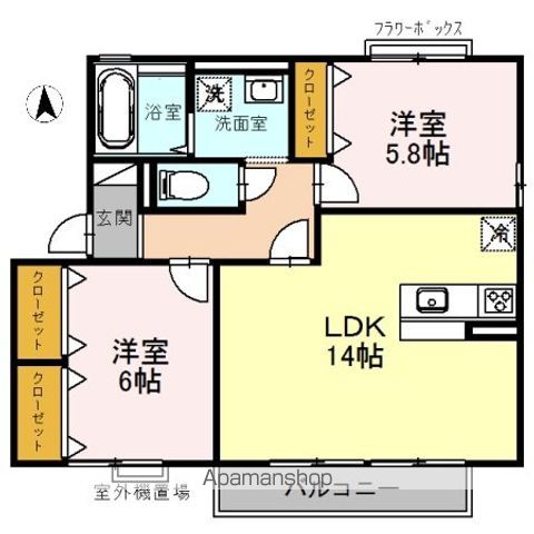 WOHNUNGの間取り写真
