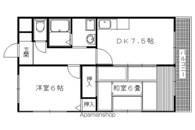 レスト蟹ヶ坂の間取り写真