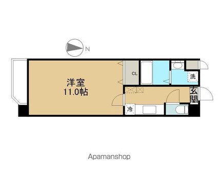アニバーサリー第九木町通[1K/32.48m2]の間取図