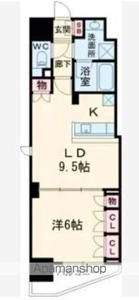 ＳーＲＥＳＩＤＥＮＣＥ曳舟[1LDK/43.96m2]の間取図