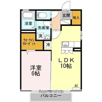 アーバン大悟法[1LDK/40.07m2]の間取図
