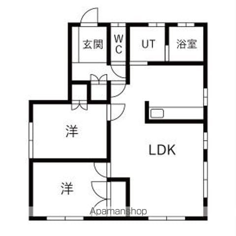 北郷2条3丁目8ー19一棟二戸建の間取り写真