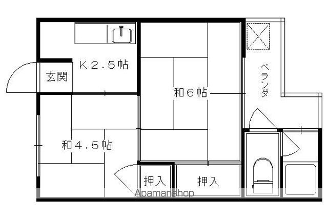 コーポ三谷の間取り写真