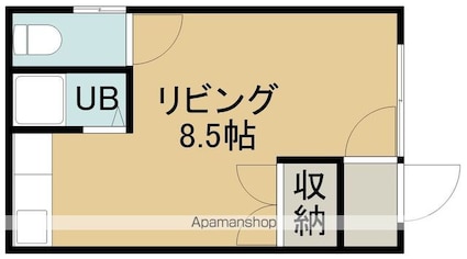 コーポ金子[1R/21.57m2]の間取図
